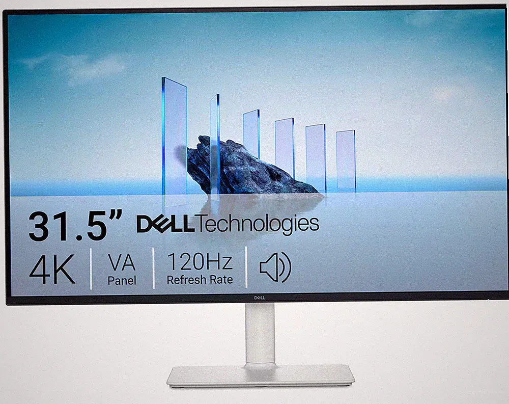 Dell - S3225QS 31.5" VA LED 4K UHD 120Hz 8ms FreeSync Premium Monitor with HD...