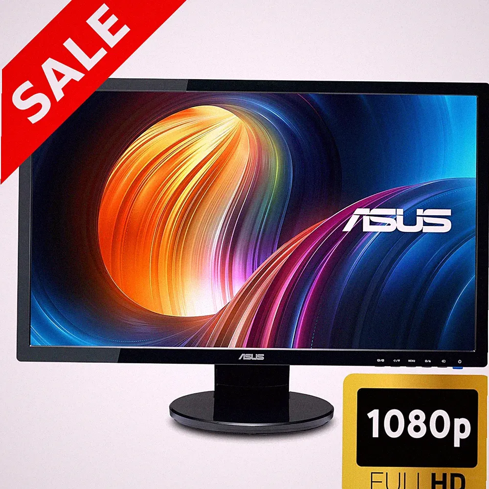 DELL SAMSUNG LG HP BenQ ASUS 22" 23" 24" FHD LCD Widescreen PC Monitor w/Cable