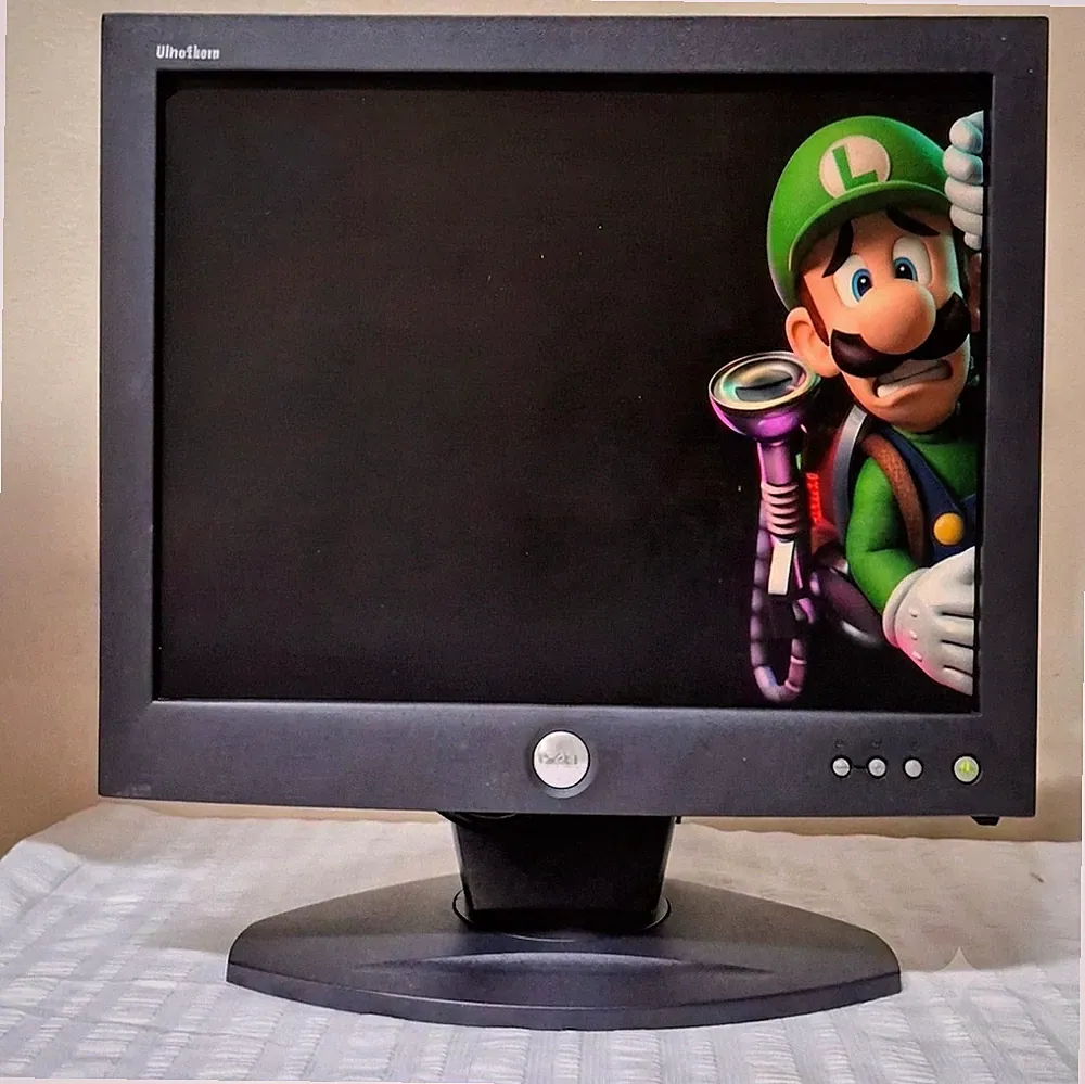 Dell UltraSharp 1504FP 15" 4:3 LCD Monitor 1024x768 DVI VGA Retro PC Gaming Cabl