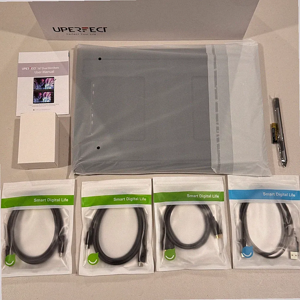 Delta Pro Touch 16" 2K QHD Portable Monitor Dual Screen with Touch Pen kickstand