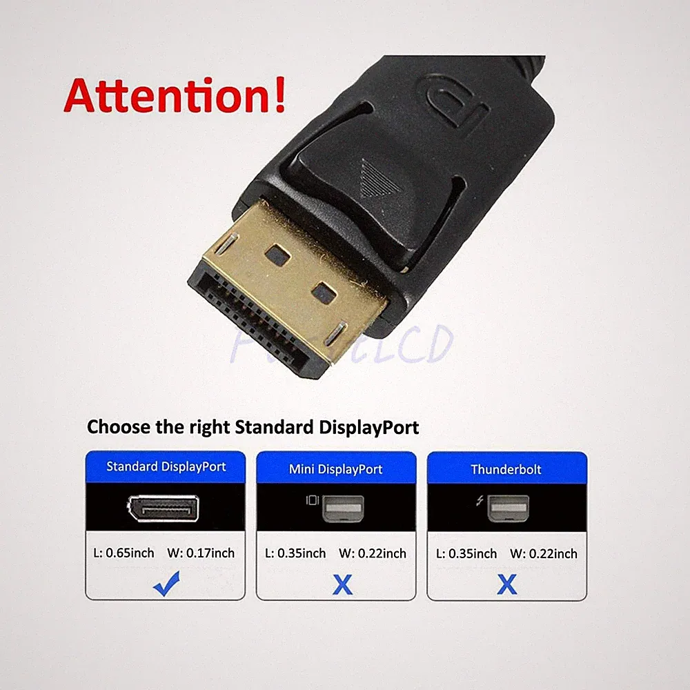 DisplayPort Male DP to VGA Adapter Cable cord 1080P laptop desktop Game Monitor