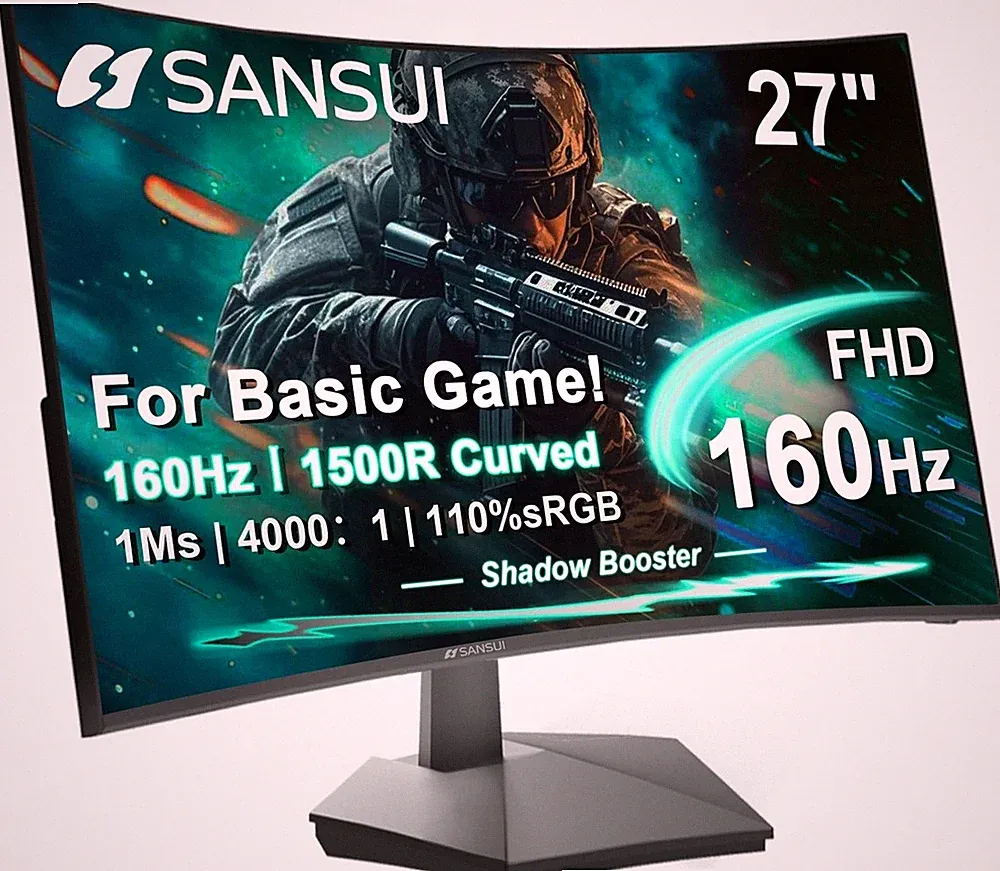 Dominate Gaming With 160Hz Curved 27 Inch Monitor - 1Ms Response