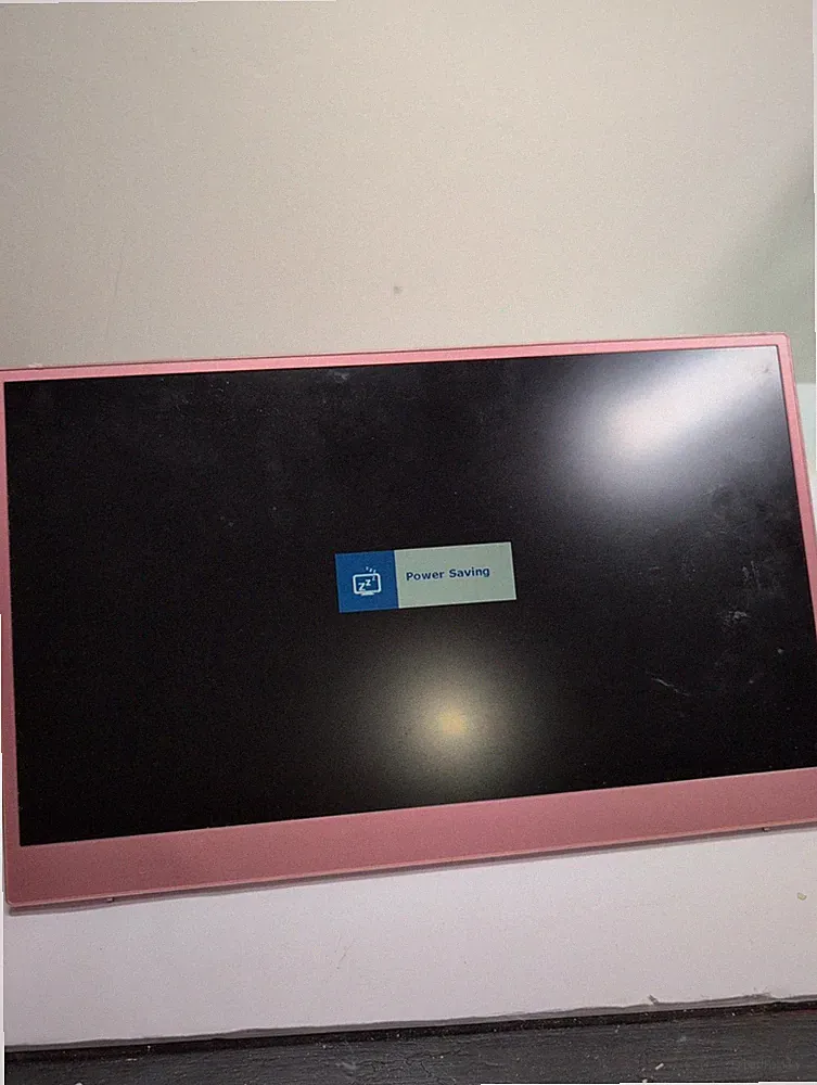 Dopesplay Pink 14in Portable Monitor W/ Foldable Stand