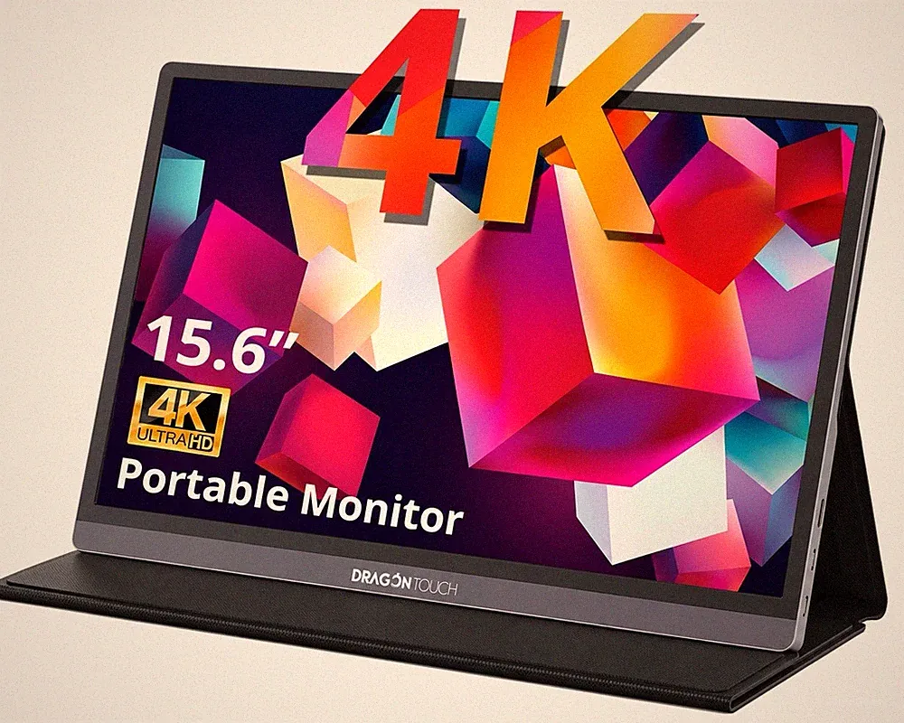 Dragon Touch 15.6” 4K Portable Monitor screen Apple dell FreeSync for Laptop NIB