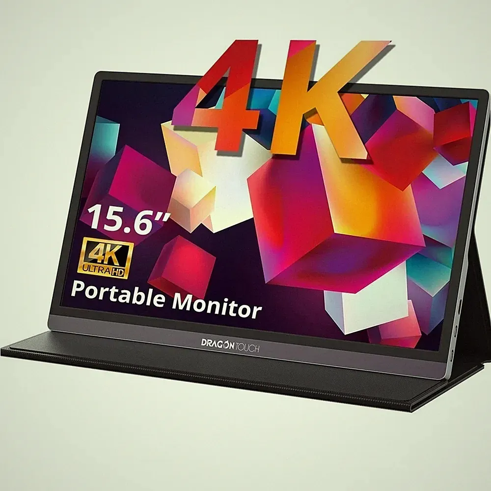 Dragon Touch 4K Portable Monitor - 15.6 Inch IPS HDR Gaming Monitor