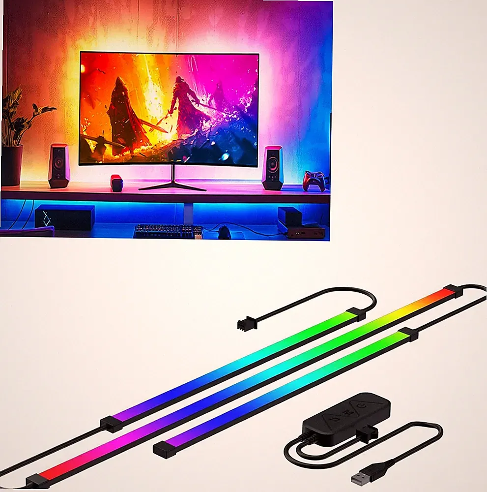 DS Gaming Monitor Light Backlight Screen Color Sync For 27 To 34 Inch PC