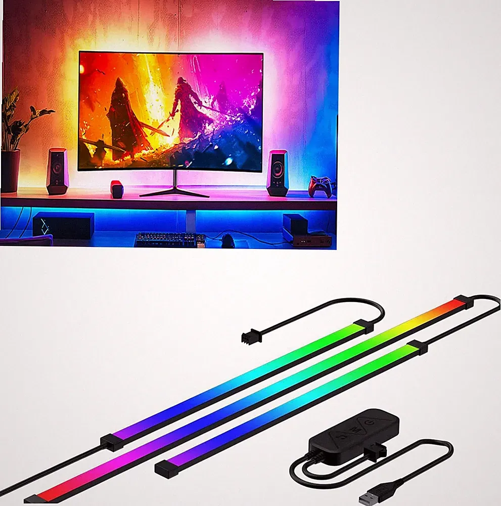 DS Gaming Monitor Light, Backlight with Screen Color sync Effect for 27-34inc...