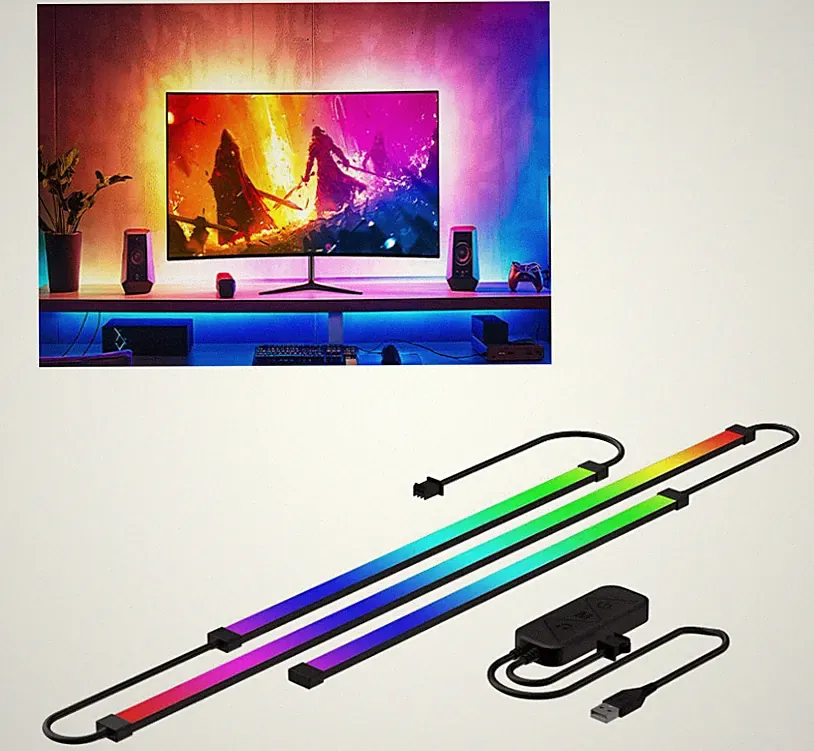 DS Gaming Monitor Light Backlight with Screen Color sync Effect for 27-34inch...