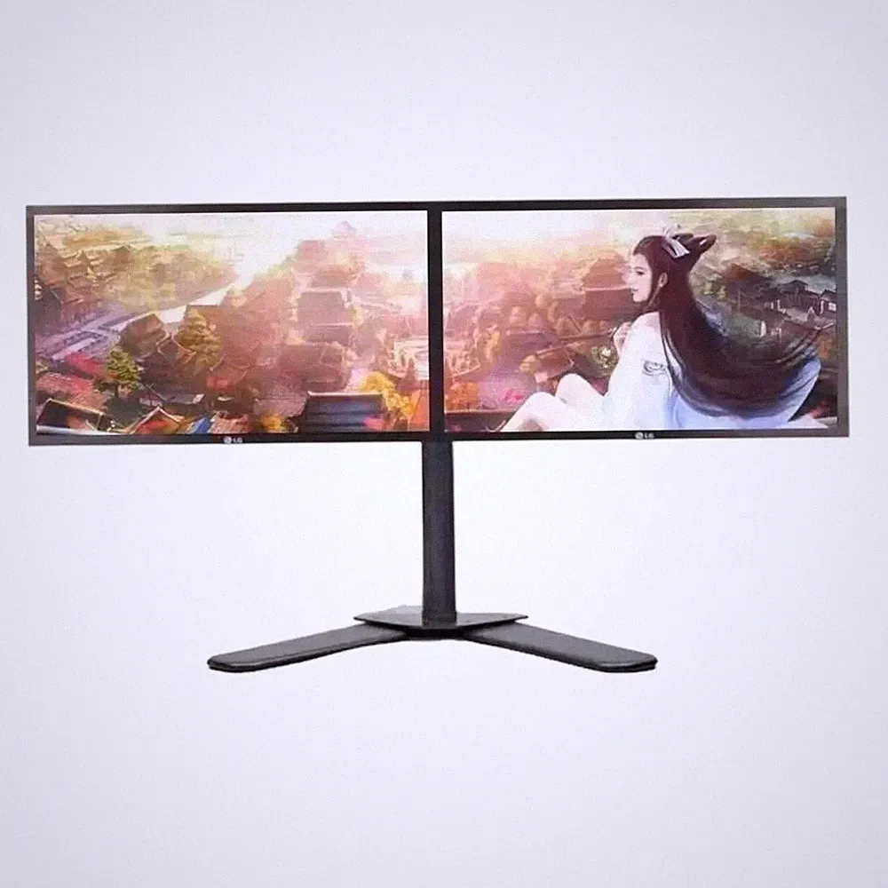 Dual 2 in 1 HP DELL Monitor 24" FHD LED LCD 1080P HDMI OFFICE (GRADE B) w/ STAND