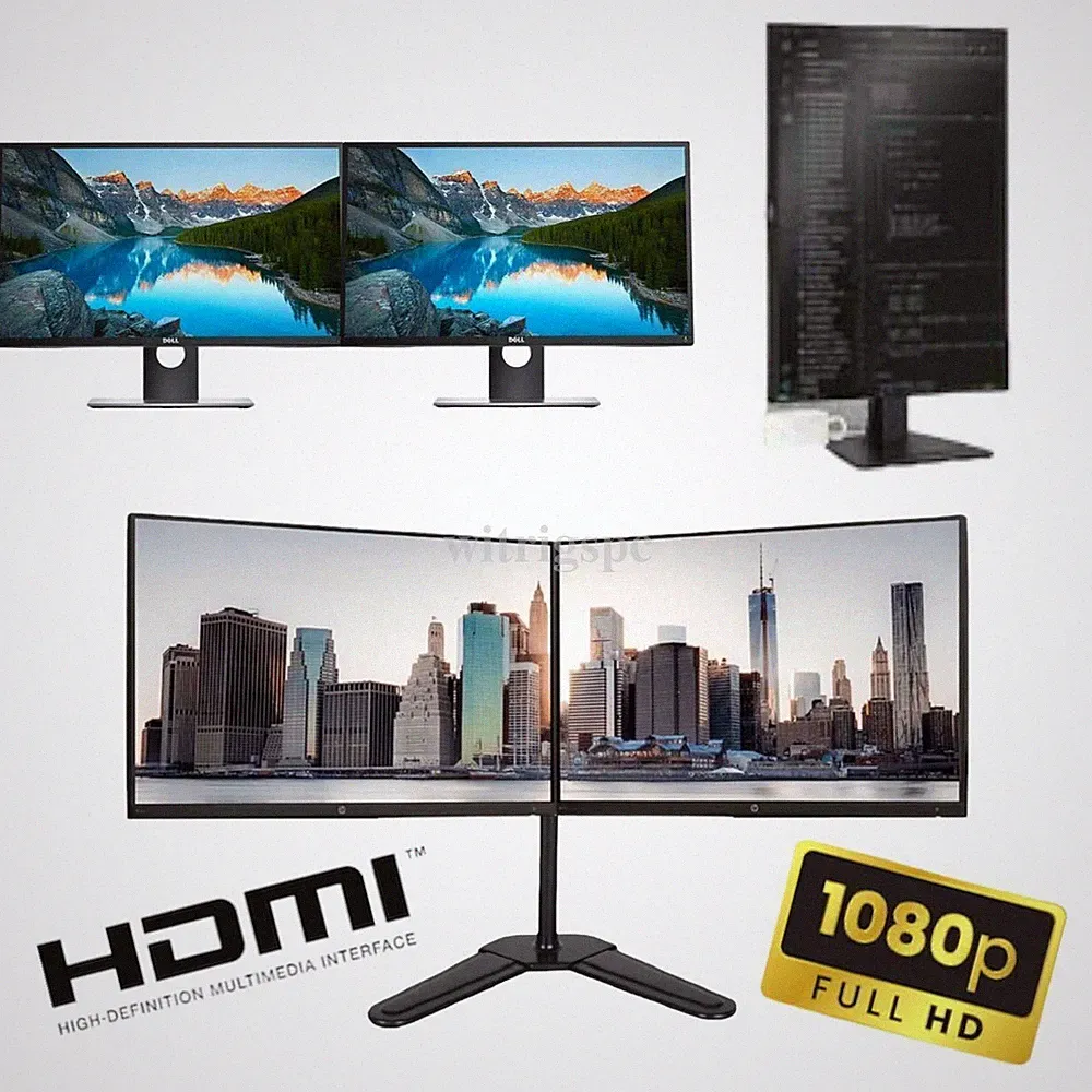 Dual Major Brand Monitor 22" 23" 24" FHD LCD Widescreen Monitor HDMI Grade A