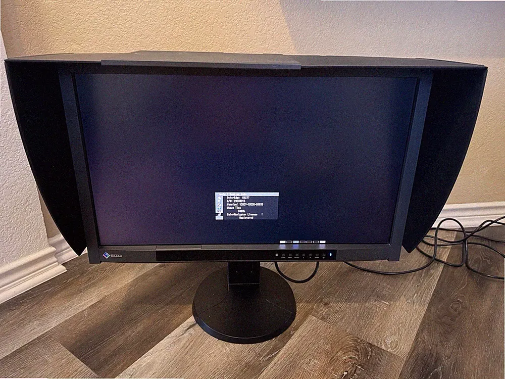 EIZO CG277-BK 27 Inch Monitor HDMI DisplayPort Black 5983 Hours Used