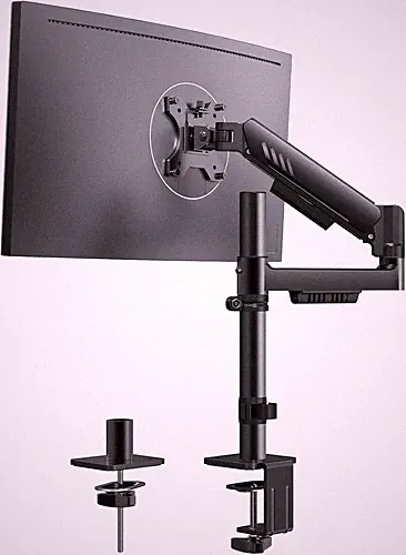 ErGear Single Monitor Arm, Adjustable Desk Gaming Mount for Black