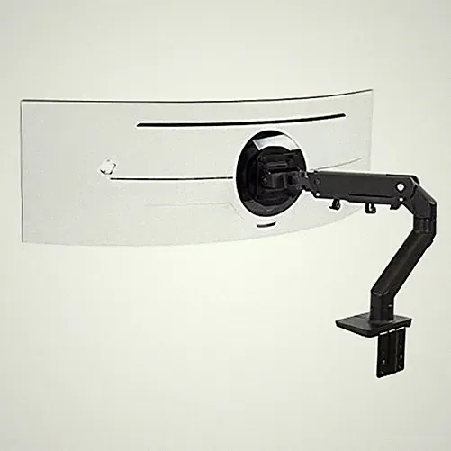 Ergotron 45647224 HX Desk Mount for Curved Monitor - Matte Black
