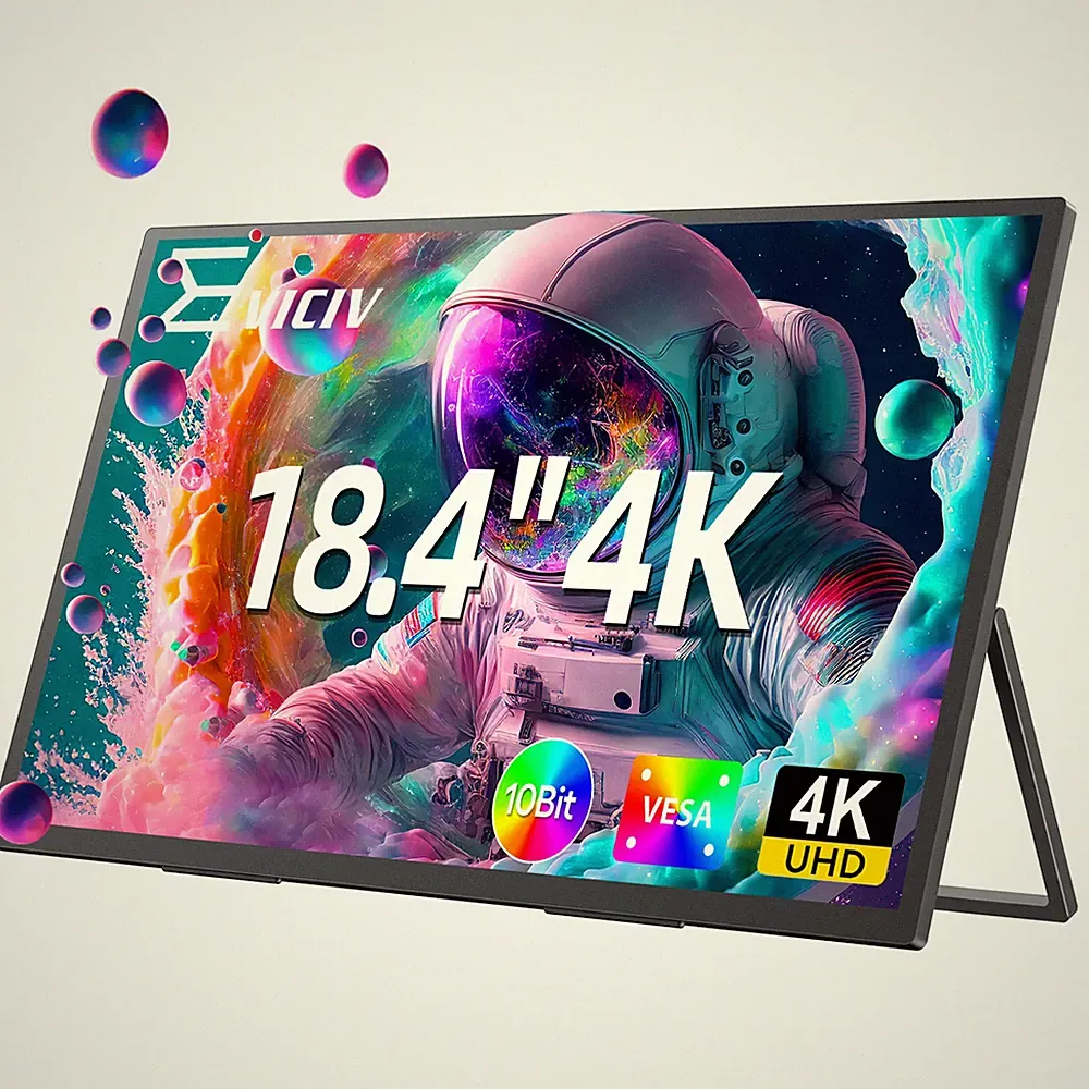 EVICIV 18.4" 4K Portable Monitor Screen Extended Screen For Laptop Computer PC