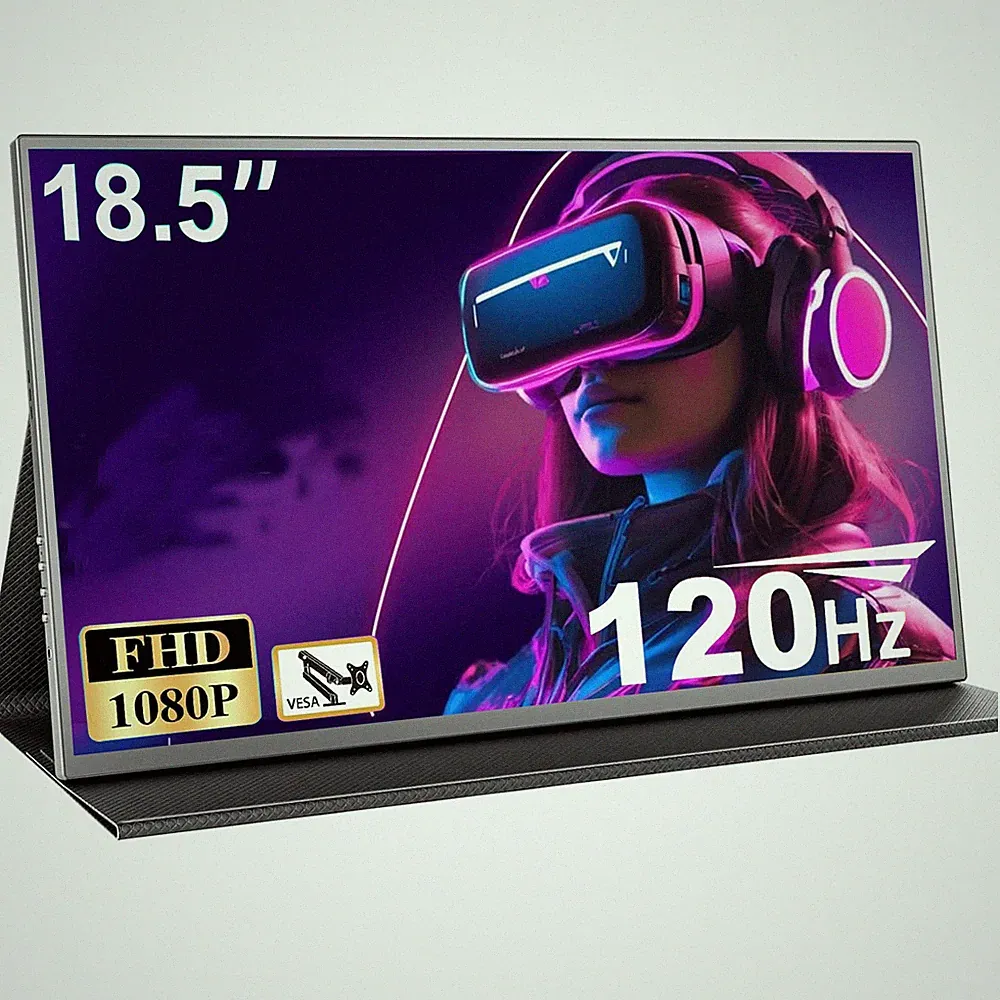 EVICIV 18.5" 120Hz Portable Gaming Monitor FHD 1920 * 1080 Gaming Switch Display