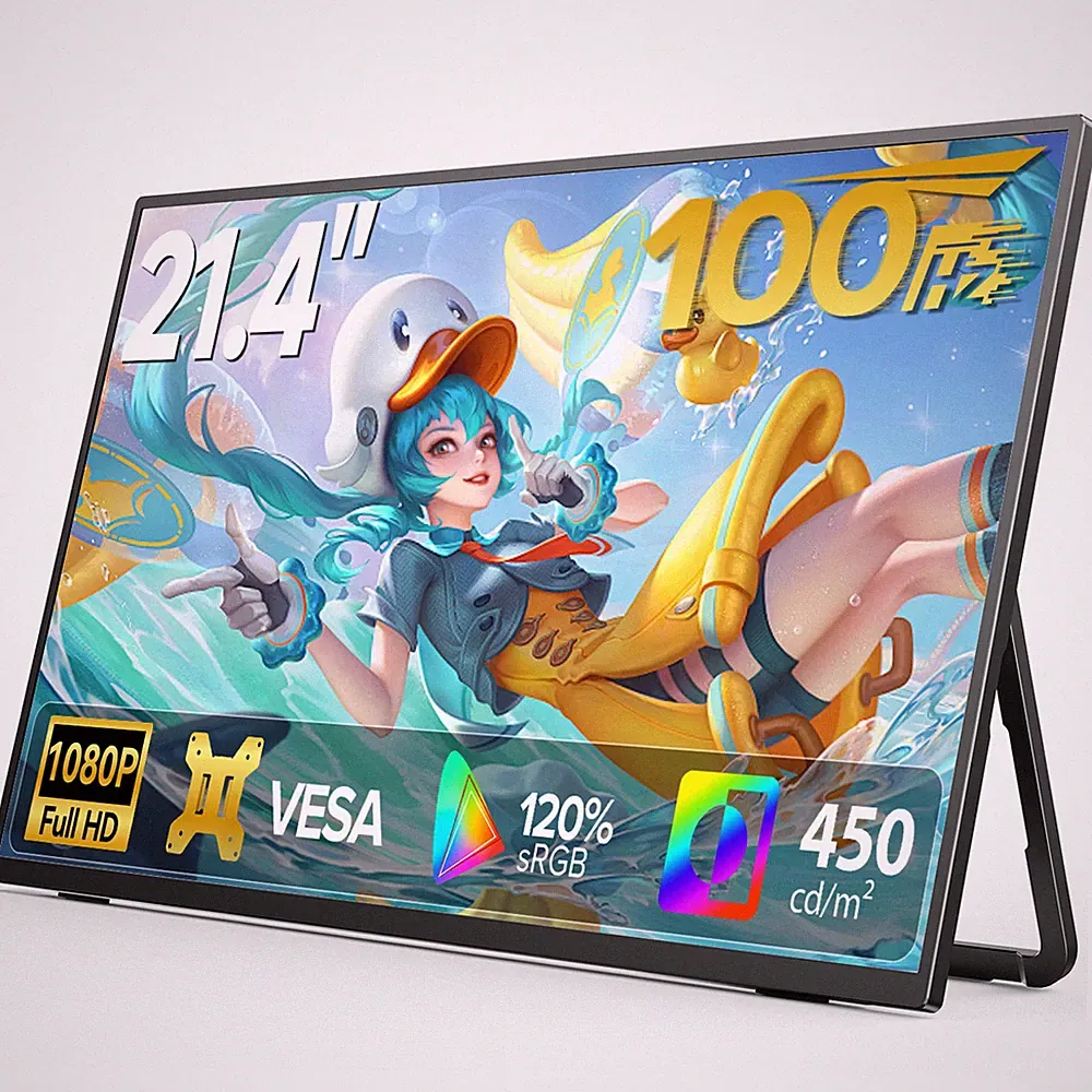 Eviciv 21.5" 1080P 100Hz Gaming Portable Monitor FreeSync Freestanding Display