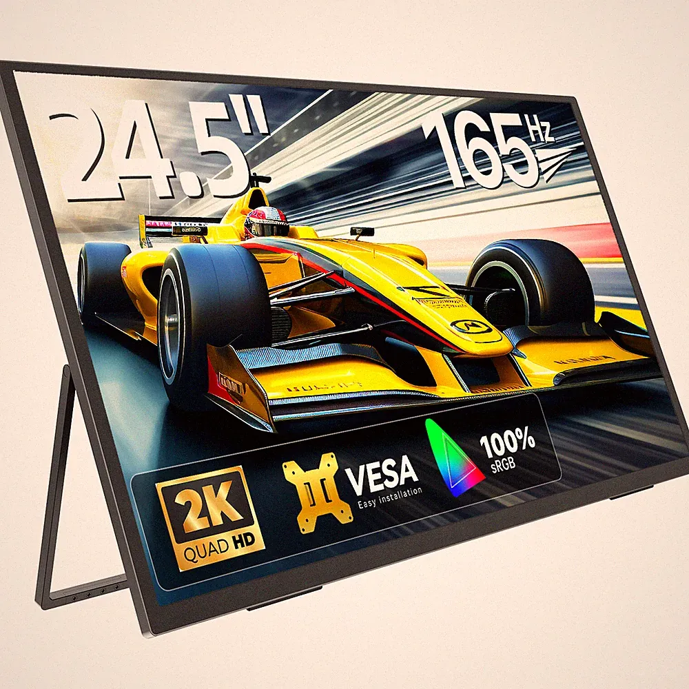 EVICIV Portable Monitor 24.5 Inch 2K 165Hz Portable Display with 2560 * 1440 IPS