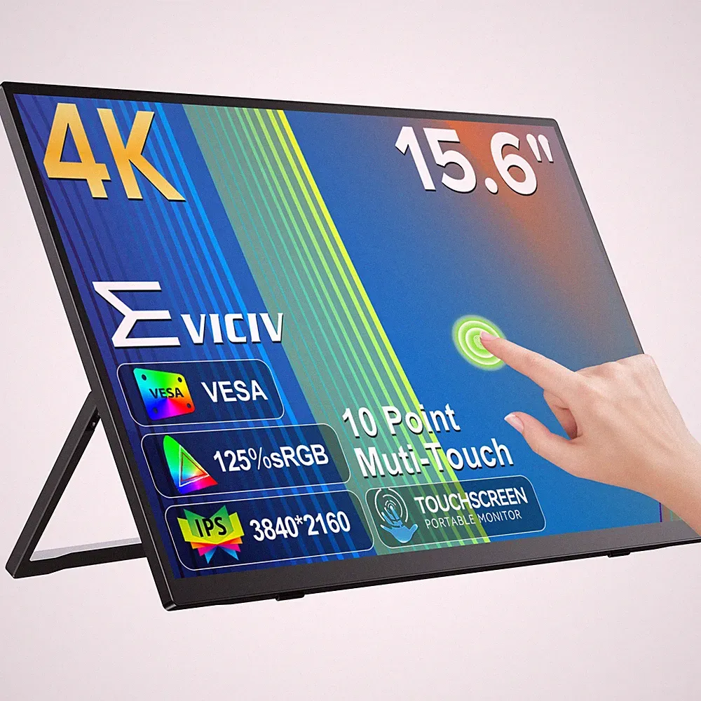 Eviciv Portable Monitor Touchscreen 15.7" 4K UHD Laptop Extended Monitor For PC