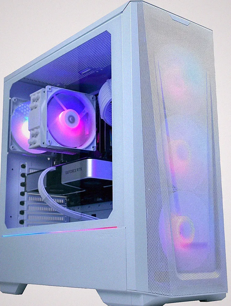 EXCELLENT GAMING & STREAMING White PC Forge Hercules - NVIDIA 3060ti, Ryzen 5600