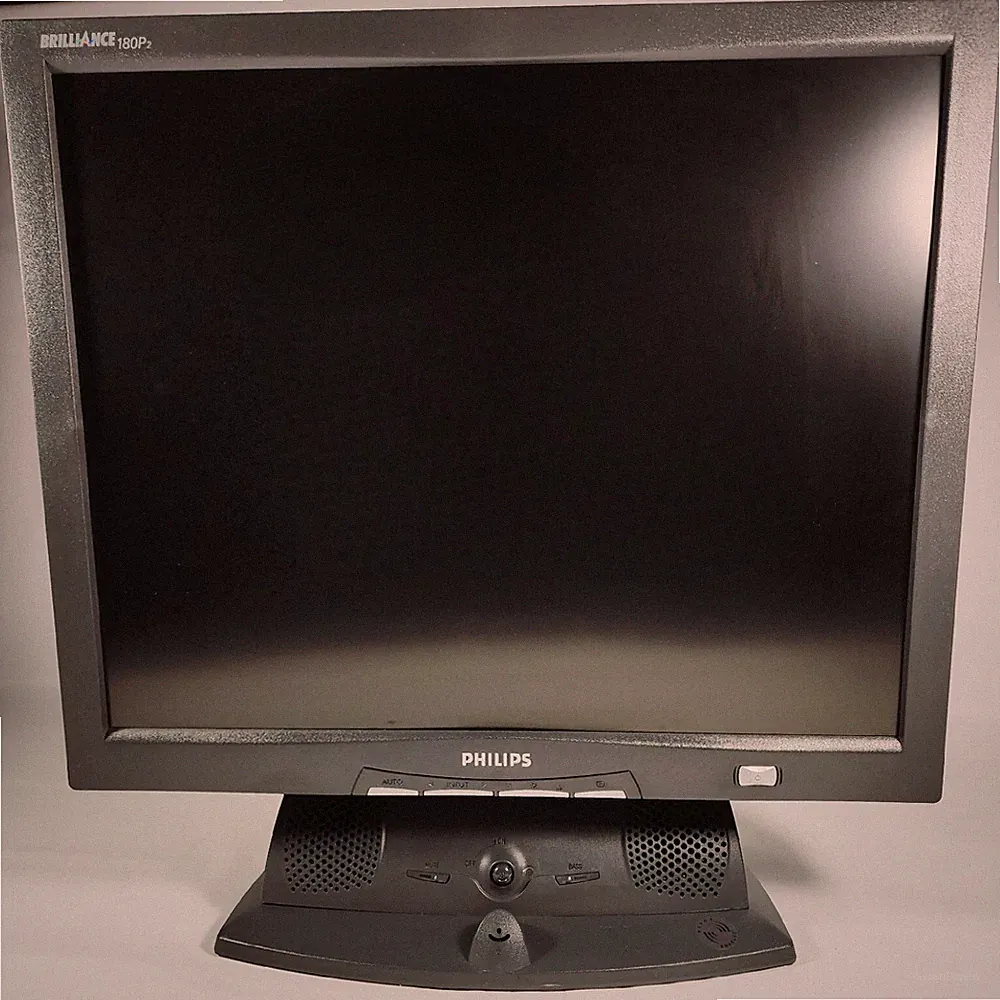 Excellent Philips 180P2G/74 18.1" Monitor W/ Rotating Stand Built-In Speakers