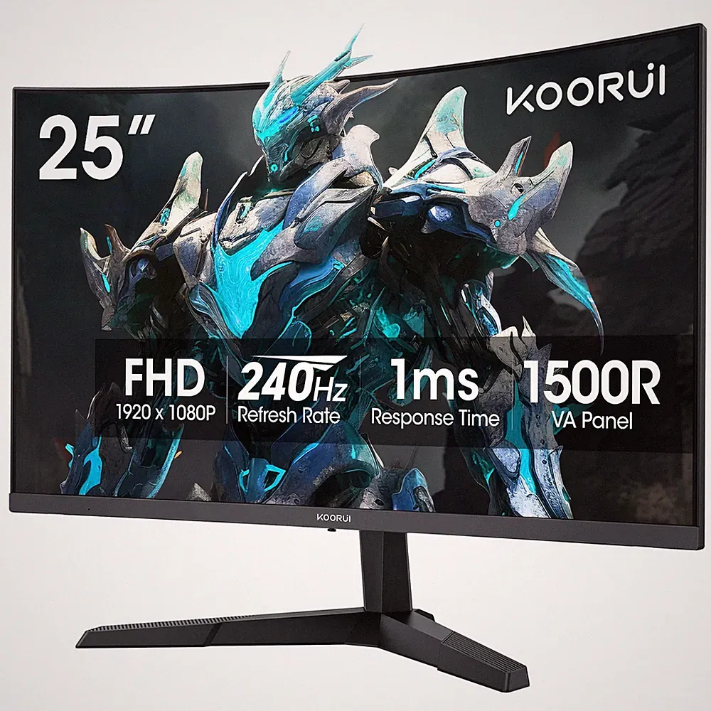 Experience Smooth Gaming - 25 Inch 240Hz Curved Monitor 1ms Response