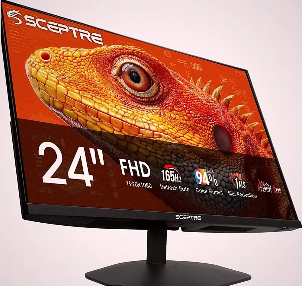 Experience Stunning Colors! 24-Inch 165Hz Gaming Monitor with 1ms Response Time