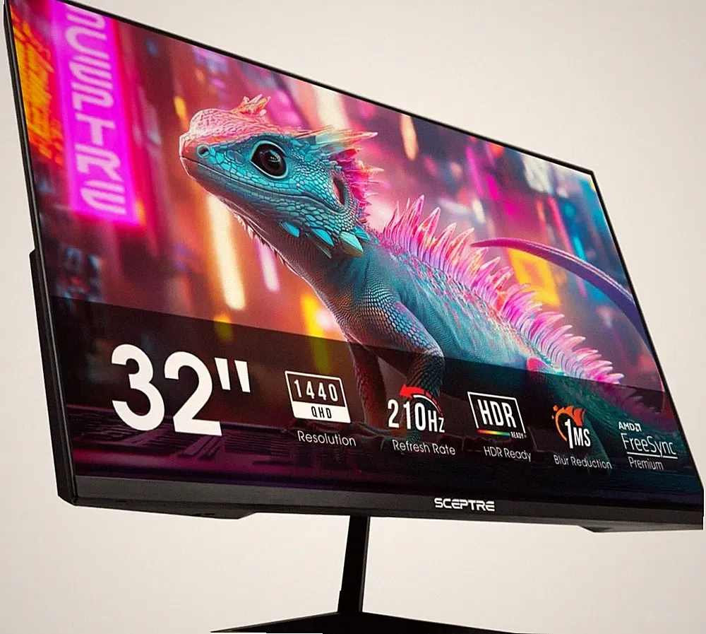 Experience Visual Excellence: 32-Inch 2K 210Hz Monitor with Built-in Audio