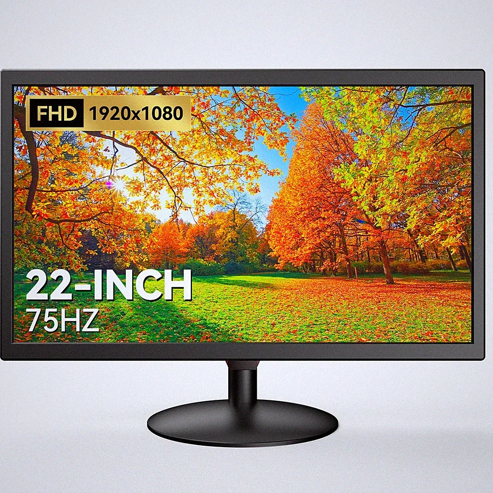 Eyoyo Monitor 22" 1920x1080 External Working Screen CCTV Display with Speaker