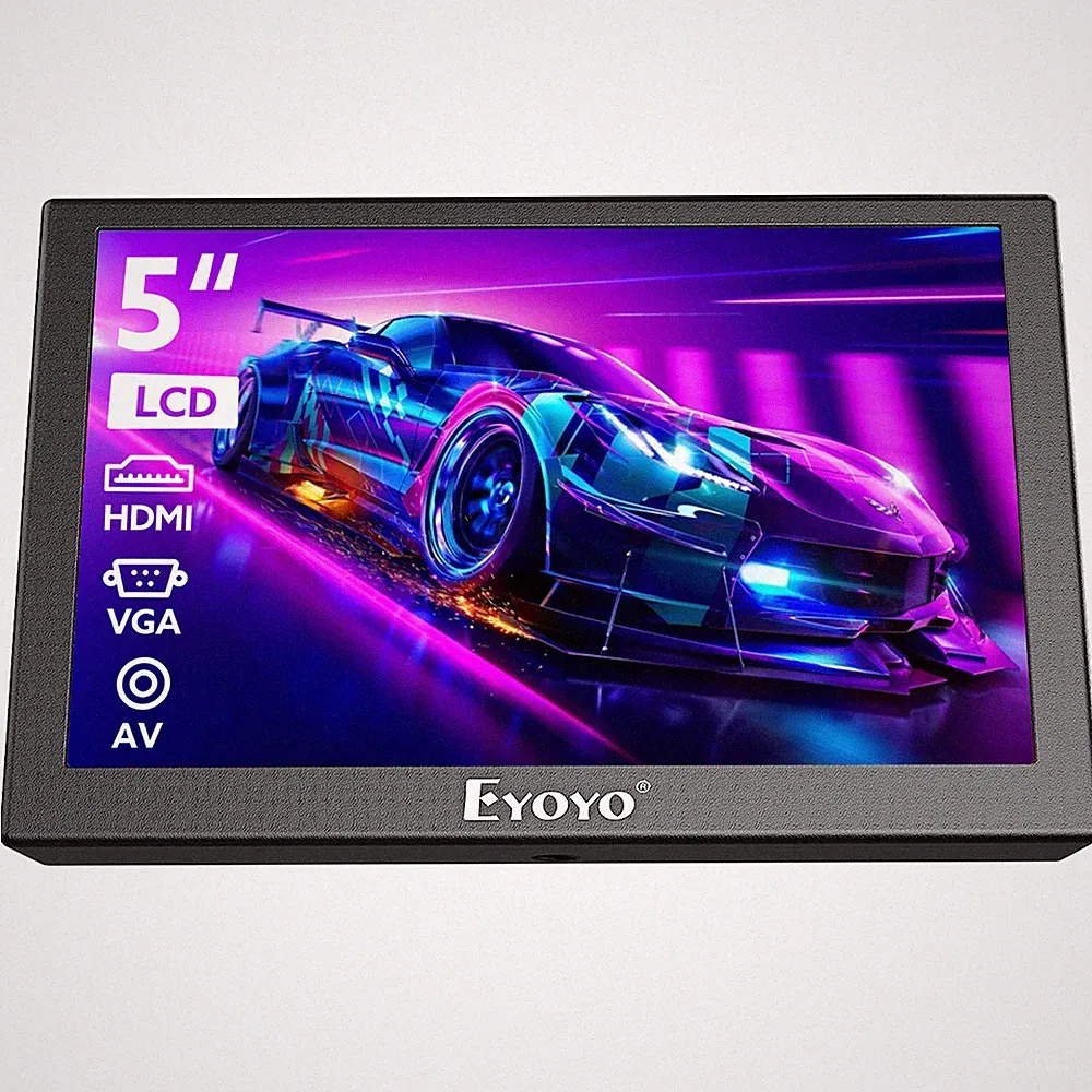 Eyoyo Portable Video Monitor 800x480 5" HDMI/VGA/BNC/AV to PC,DVD, DVR DSLR CCTV