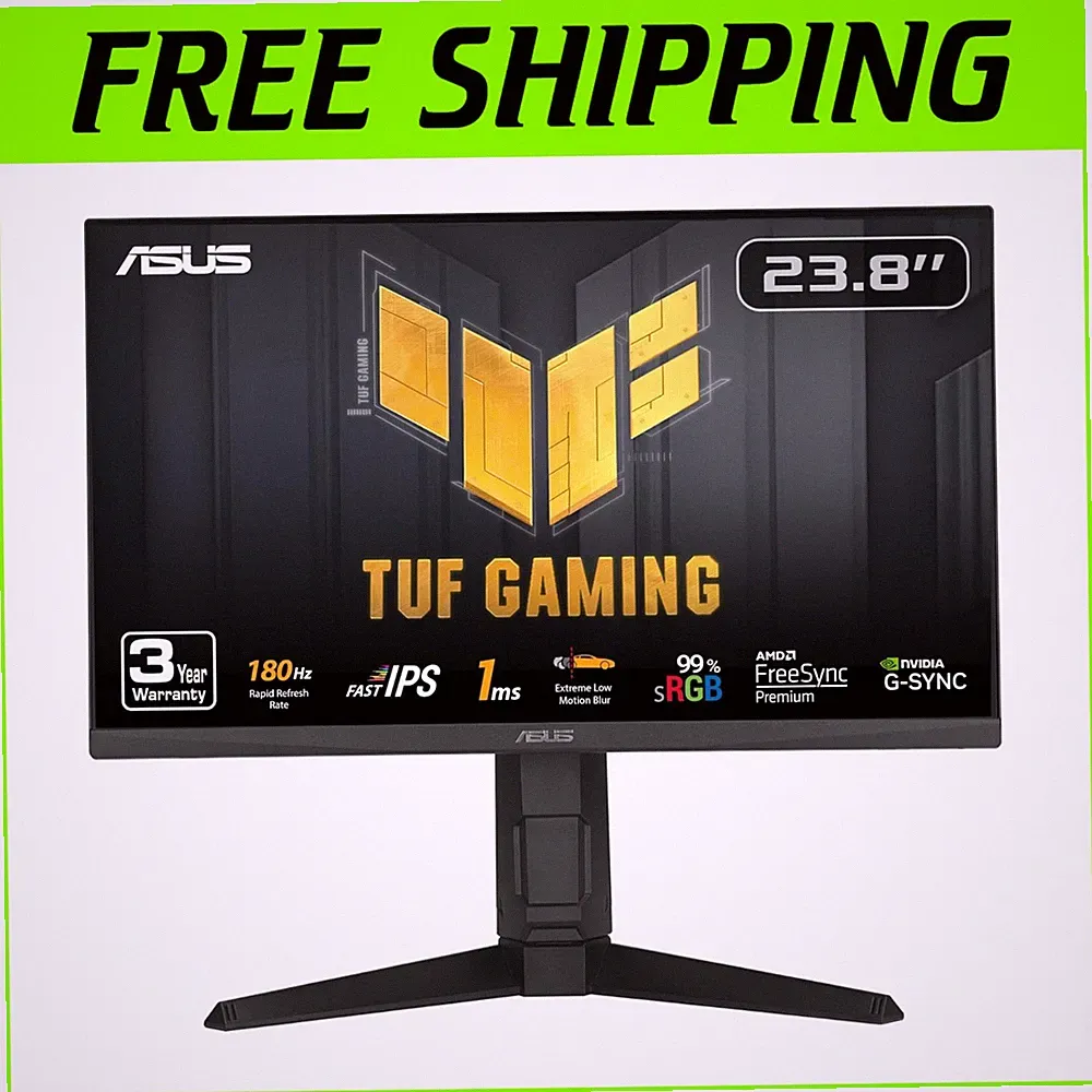 Fast IPS 23.8” Full HD Gaming Monitor 180Hz FreeSync G-SYNC