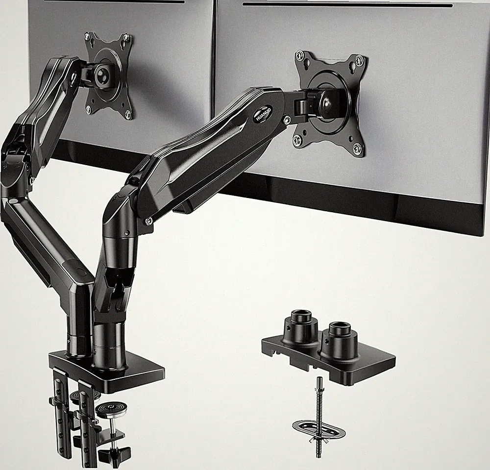 Flowlift™ Dual Monitor Stand - Adjustable Desk Mount for 13-32" Screens