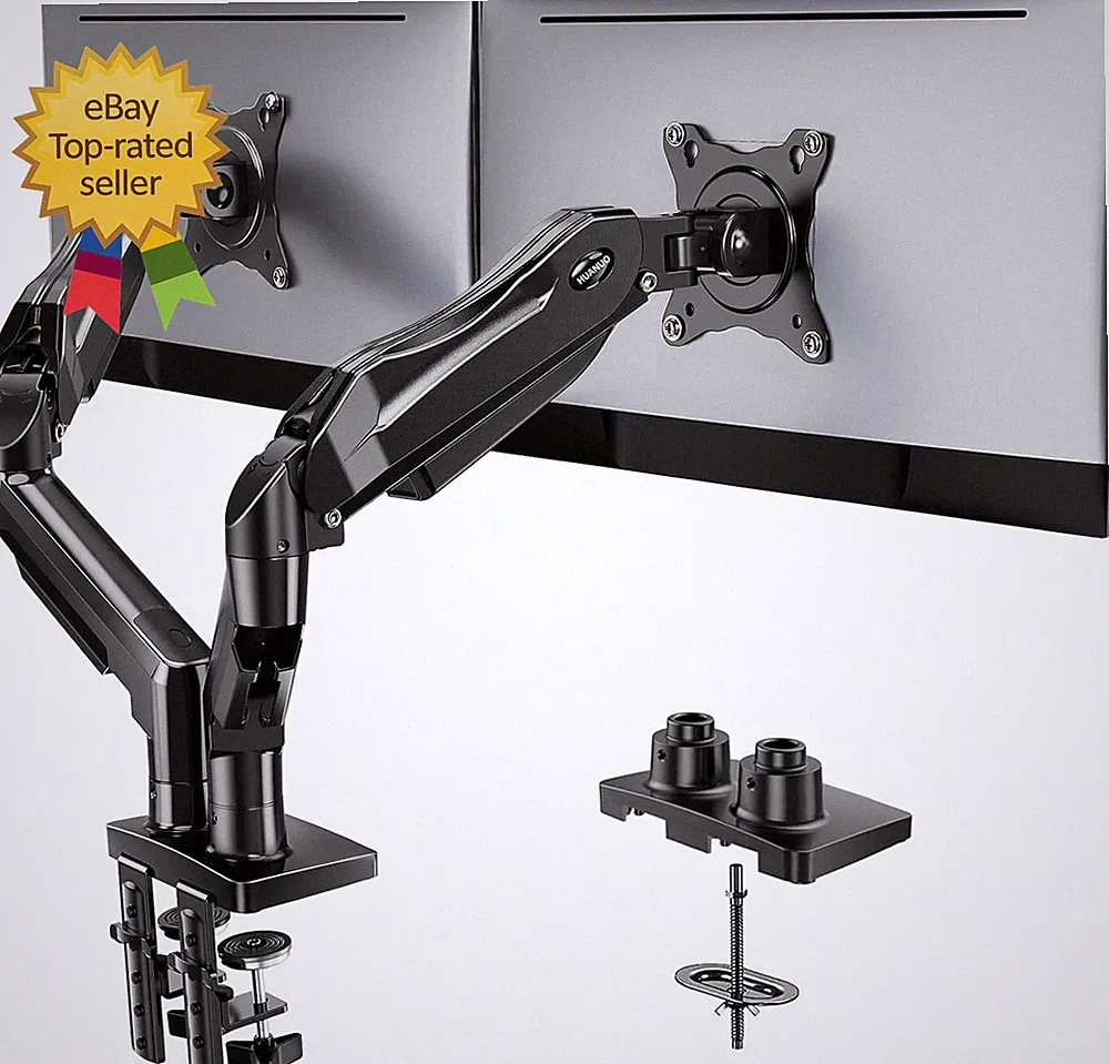 Flowlift™ Dual Monitor Stand Fully Adjustable Gaming Monitor Desk Mount