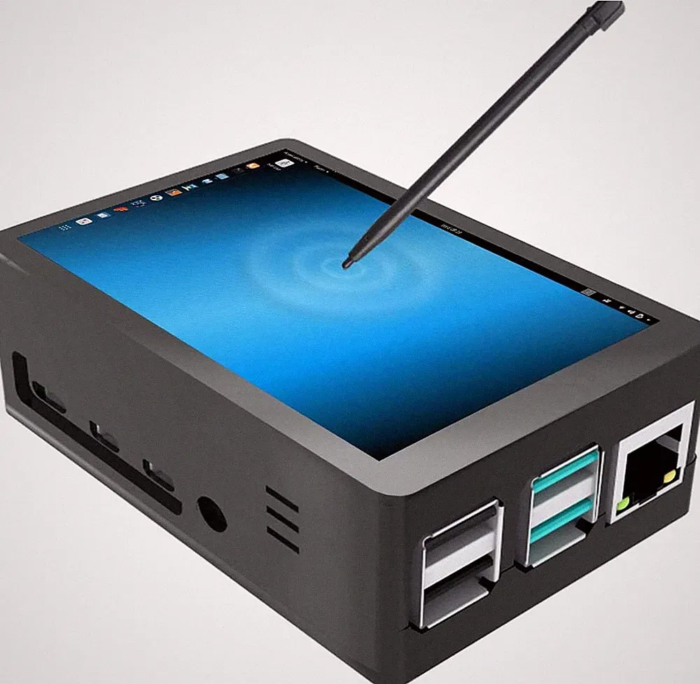 For Raspberry Pi 4 Touch Screen with Case, 3.5 Inch Touchscreen with Fan, 320X48