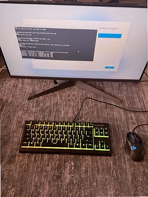 Full Gaming PC Setup RTX 3070 32GB RAM 1TB SSD 27” 180Hz Monitor Mouse Keyboard