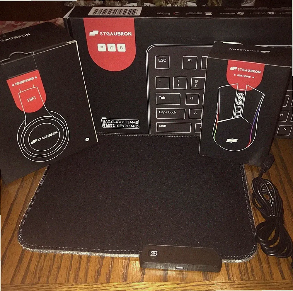 FULL GAMING SETUP - Keyboard, Mouse, Mousepad, Headphones