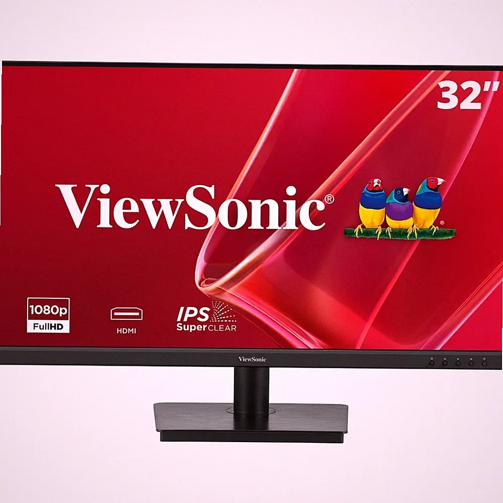 Full HD 32" Monitor, Frameless Design, Built-in Speakers