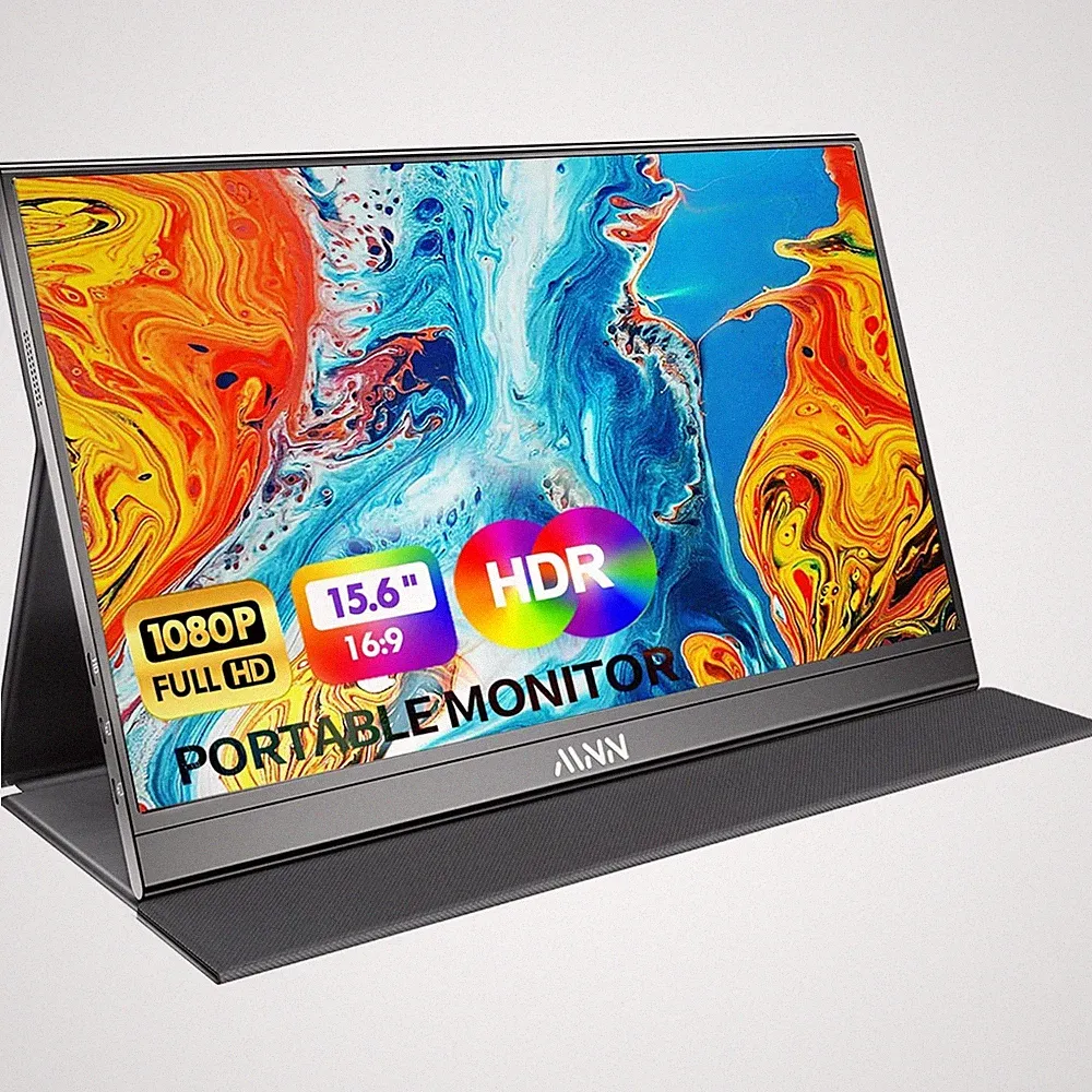 Full HD Portable Monitor 15.6" IPS Display USB-C HDMI Gaming