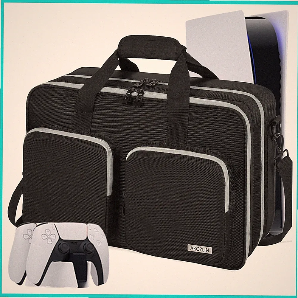 Full Padded Carrying Travel Bag Compatible with PS5/PS5 Pro Console Monitor,H...