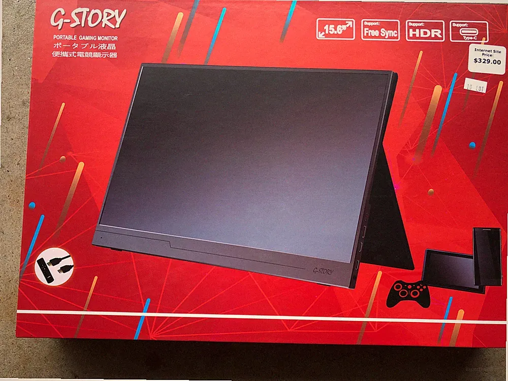 G-STORY 15.6 Inch GS156WT FHD 1080P Portable Gaming Monitor NEW Touchscreen