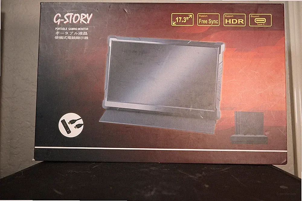 G-STORY GS173HR 17.3" Portable Gaming Monitor HDMI, USB-C, IPS-LCD Travel Screen