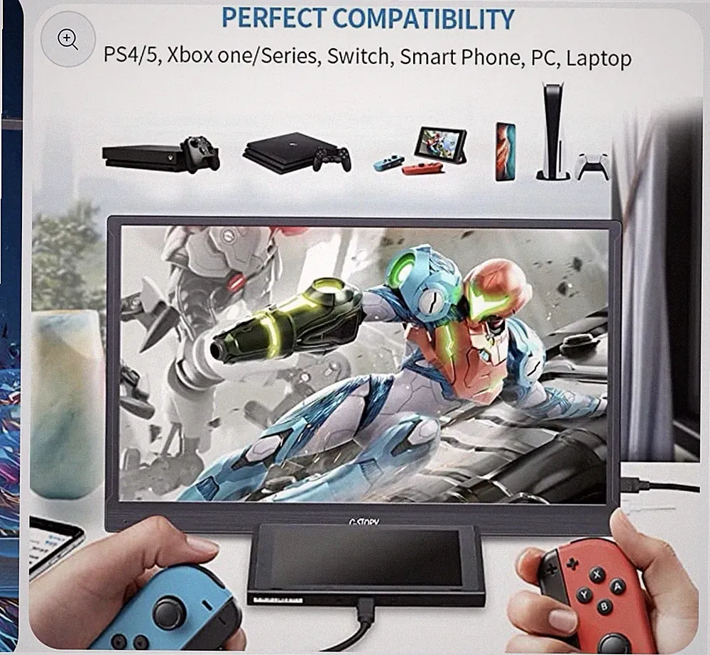 G-STORY GSQ56FD 15.6 INCH HD 1920X1080 60HZ 10MS IPS Portable Monitor Sealed