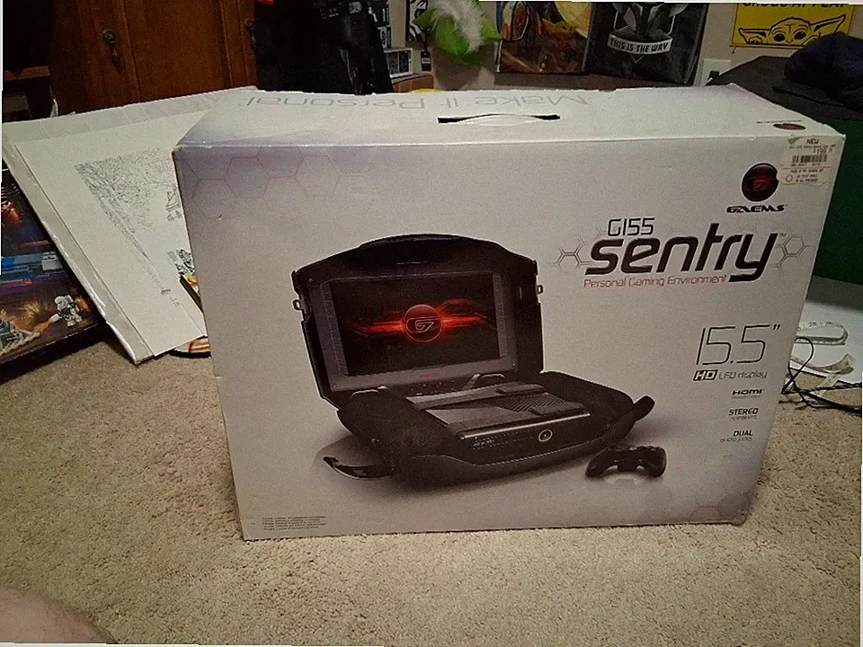 GAEMS G155 XHD Sentry Portable Gaming Monitor Case HDMI PS4 Xbox One 15.5in