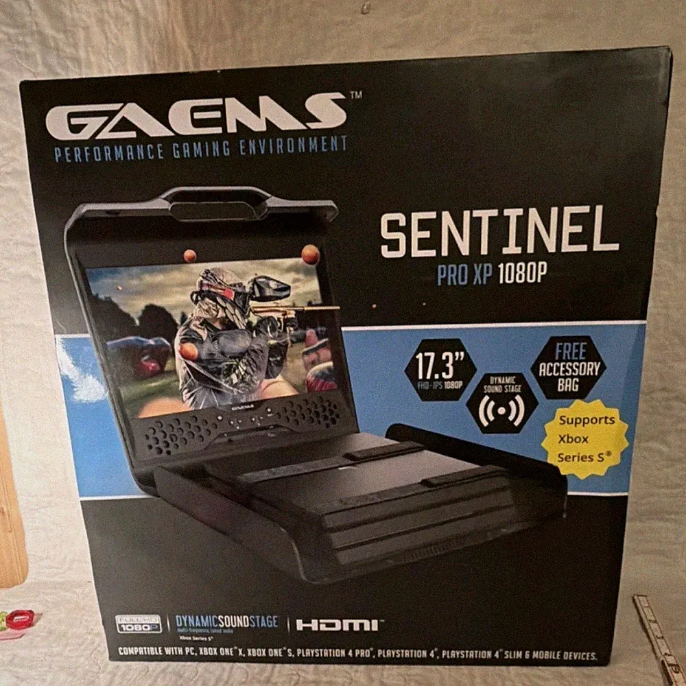 GAEMS Sentinel Pro XP 1080P 17.3in Portable Gaming Monitor HDMI Black