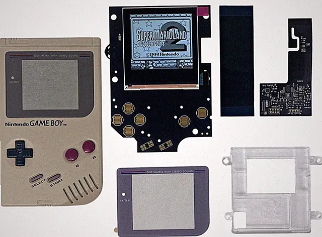 Gameboy DMG FunnyPlaying Backlight LCD Kit w/ IPS Ready Trimmed Shell Game Boy