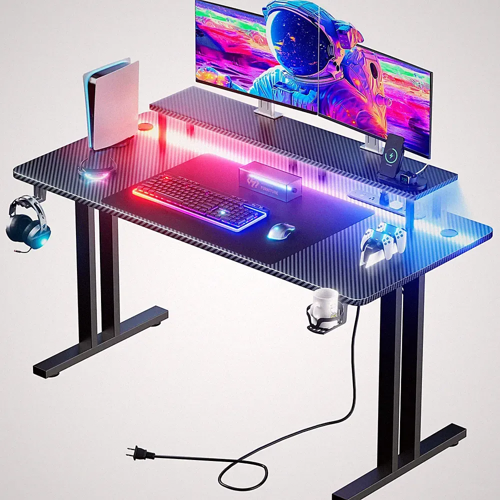 gaming computer desk with monitor mount