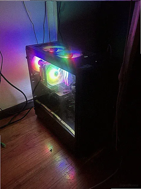 Gaming Desktop Computer with Monitor, Keyboard, and Mouse