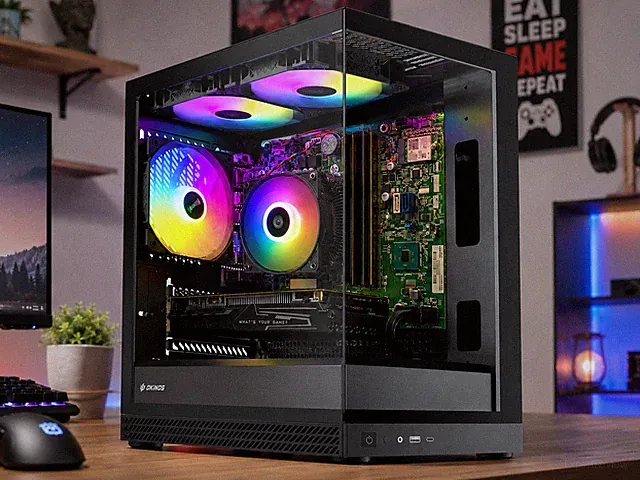 Gaming Desktop PC Black ARGB i7 Xeon 4Ghz 16GB 500GB SSD GTX1060 WiFi Win 11