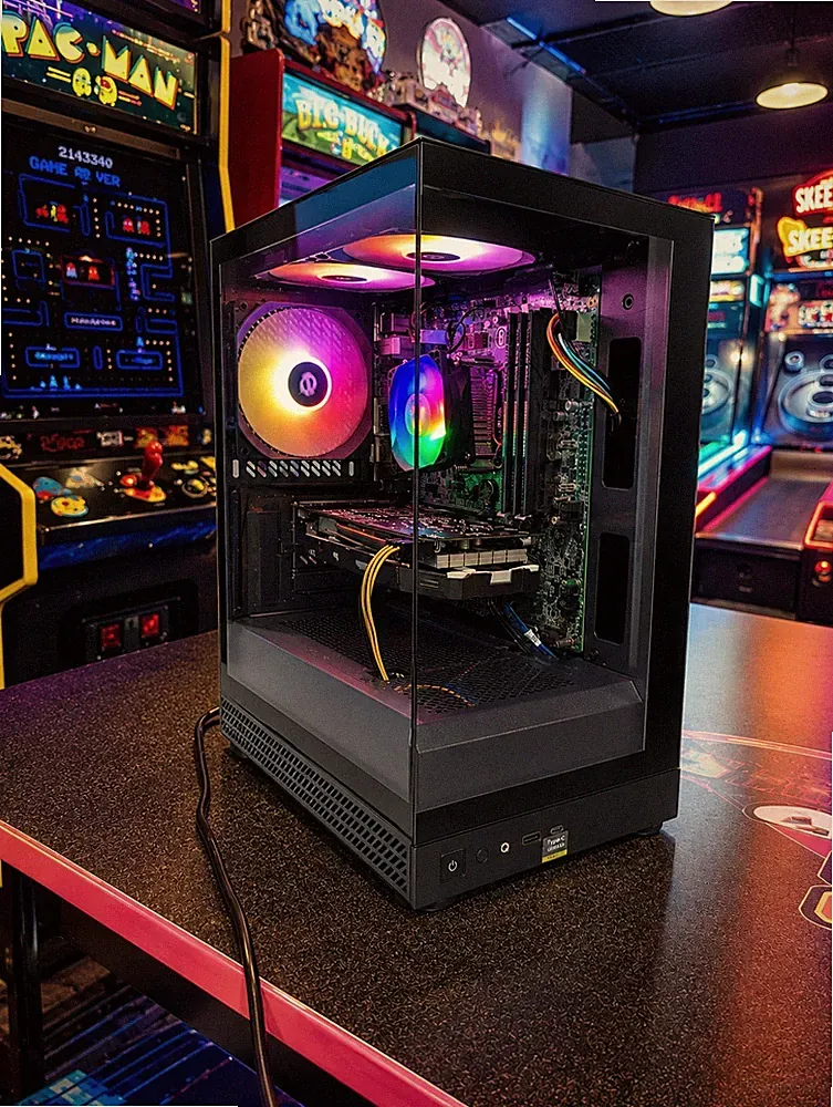 Gaming Desktop PC i7/Xeon 8GB 256GB SSD GTX 1060 WiFi Win 11 Black ARGB TPM 2.0