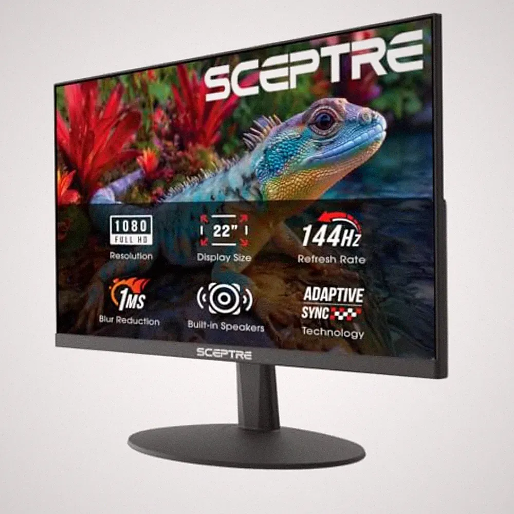 Gaming Monitor 22-Inch FHD 1080p Up to 144Hz HDMI DisplayPort Built-in Speakers