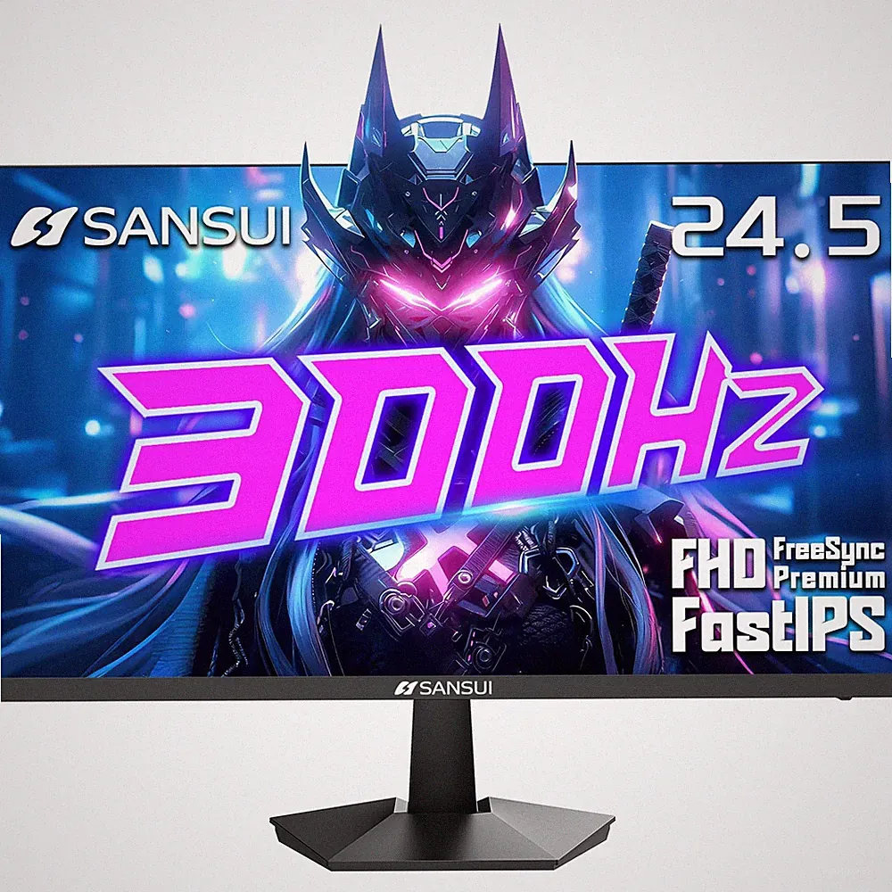 Gaming Monitor 24.5 300Hz 240Hz FHD 1080P 1ms IPS ES-G25X1 Pro SANSUI FreeSync